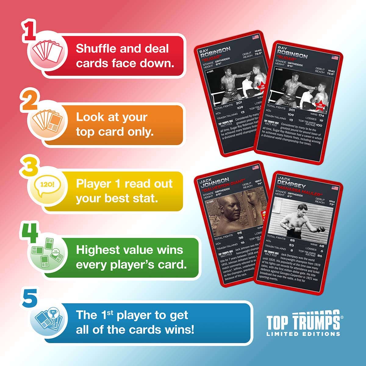 Boxing Icons Top Trumps Card Game