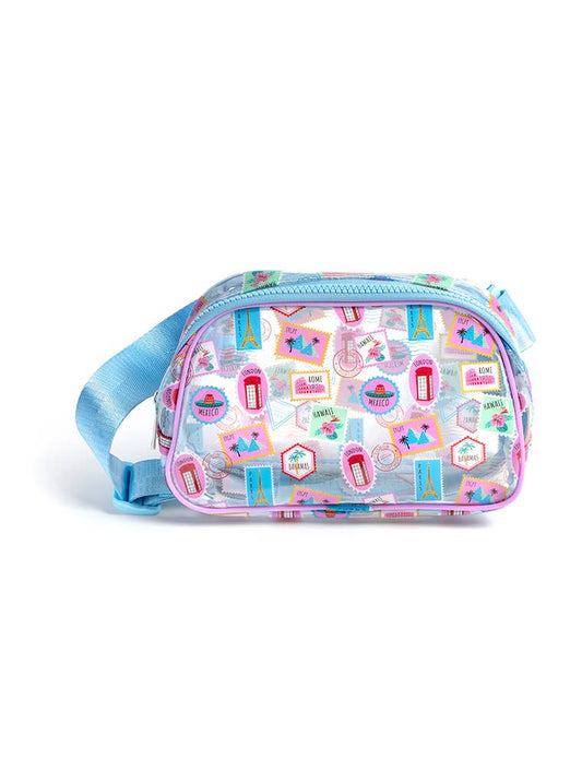 Passport Stamps Adjustable Belt Bag