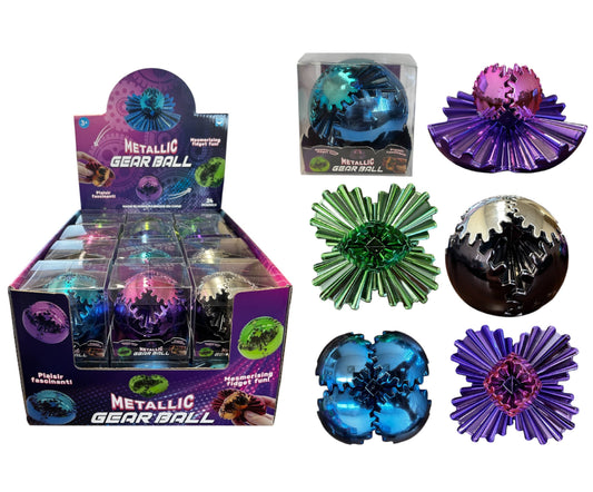 Mesmerizing Metallic Gear Ball Fidget Toy