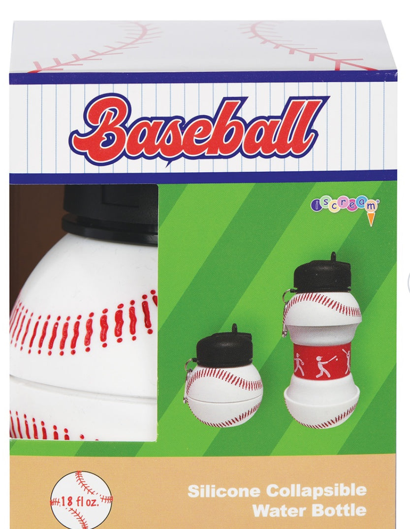 Baseball Collapsible Water Bottle