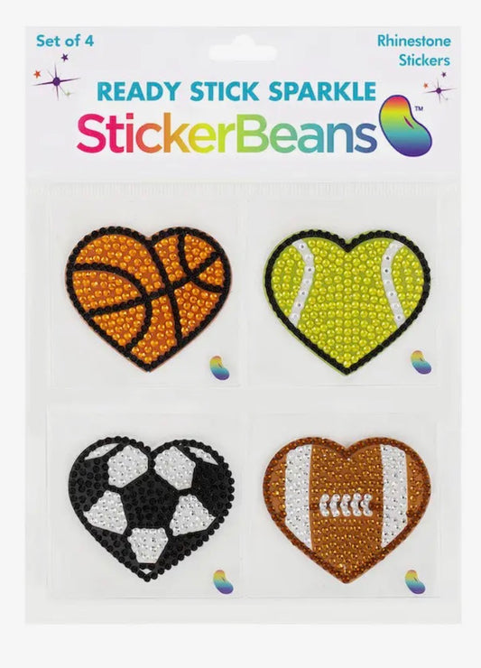 StickerBeans Sporty Set of 4 Stickers