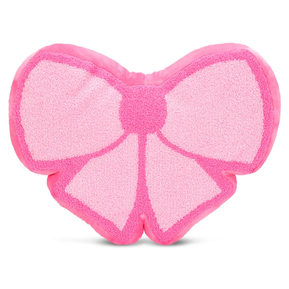 Chenille Bow Plush Pillow