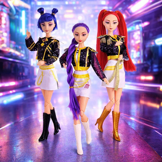 Light Up Kpop Demon Hunters Character Doll with Guitar