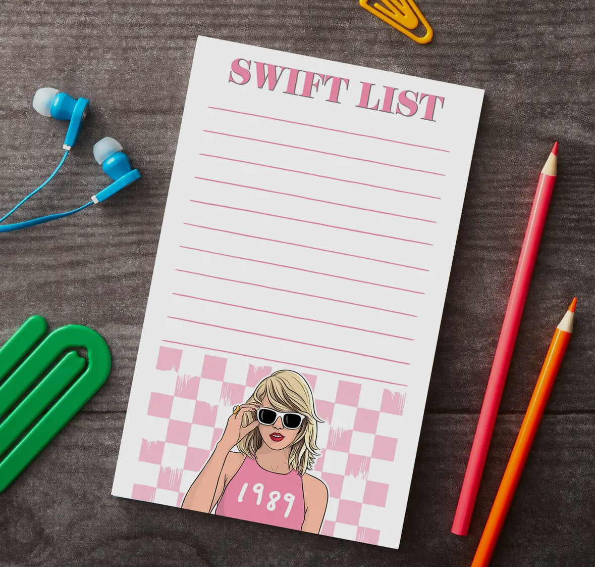 Taylor Swift “Swift List” Notepad