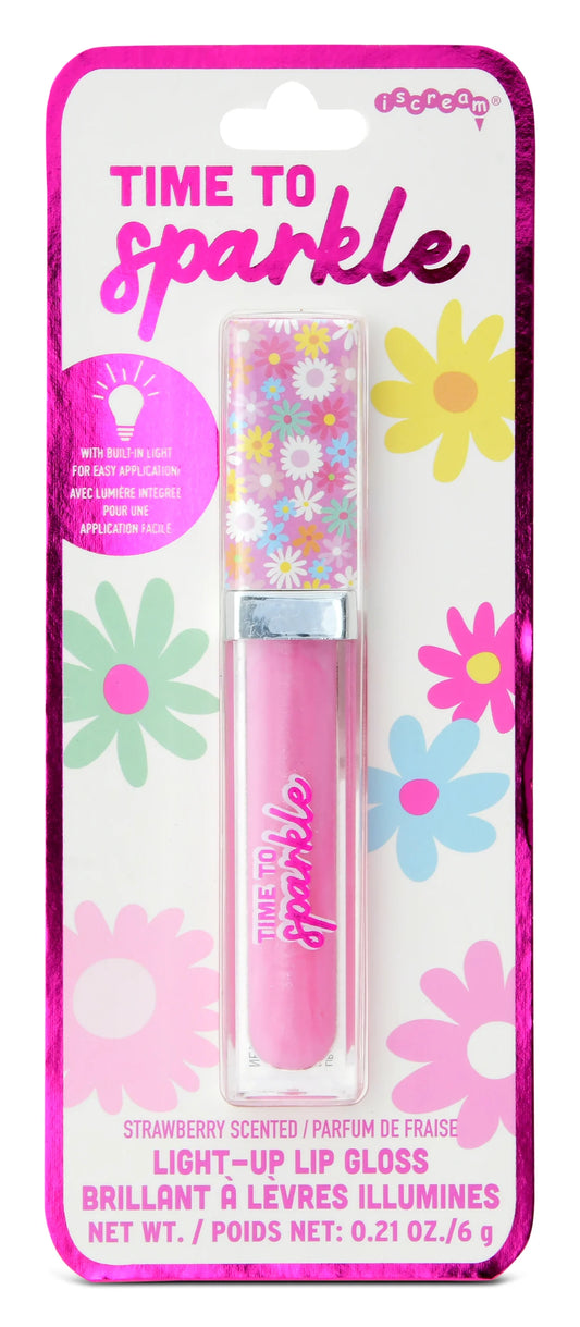 Time to sparkle light up lip gloss