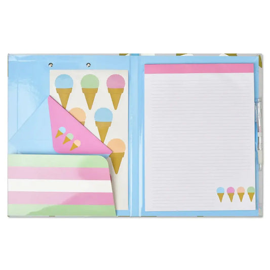 Sweet Scoops Holographic Clip Board Set