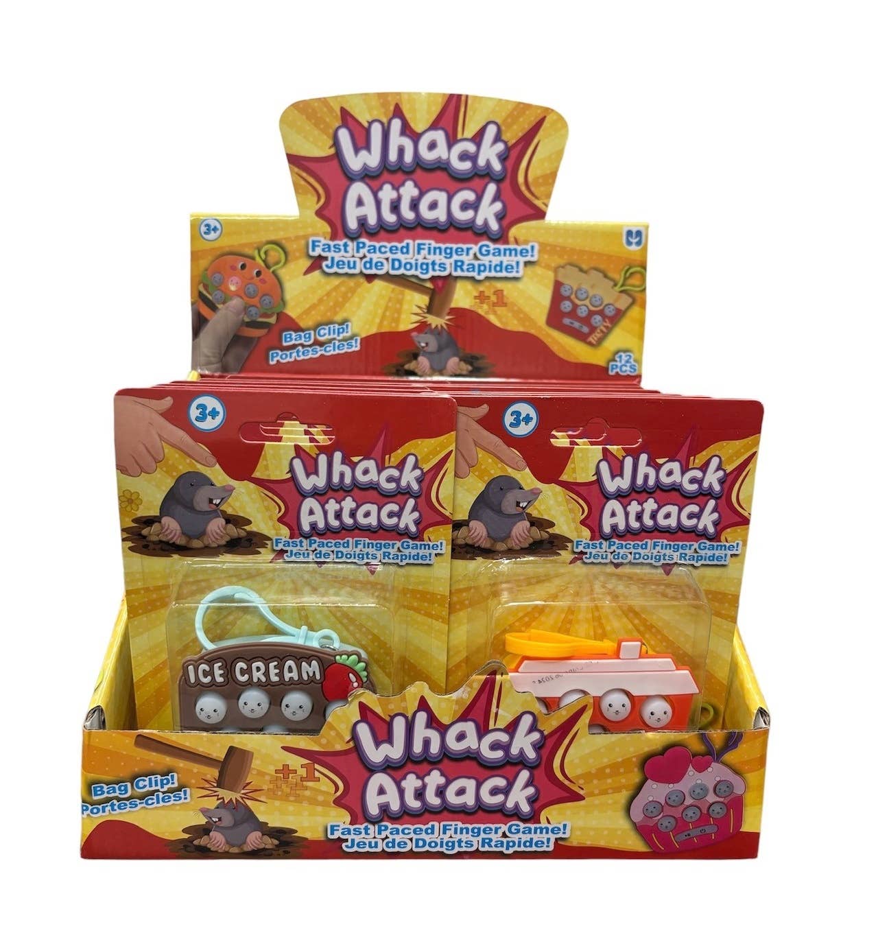 Fast Food Whack-Attack Game - Bag Clip
