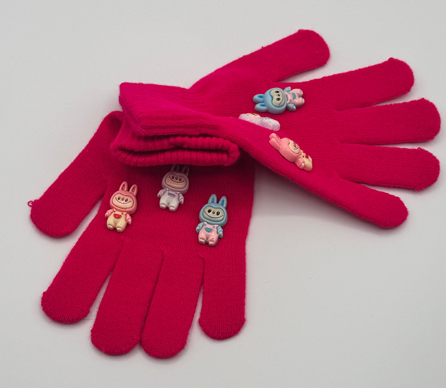 Labubu Hot Pink Gloves