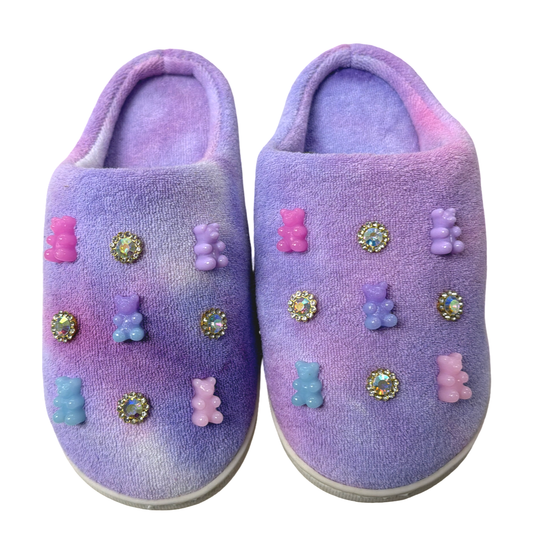 Bari Lynn Gummy Bear Jeweled Terry Slipper