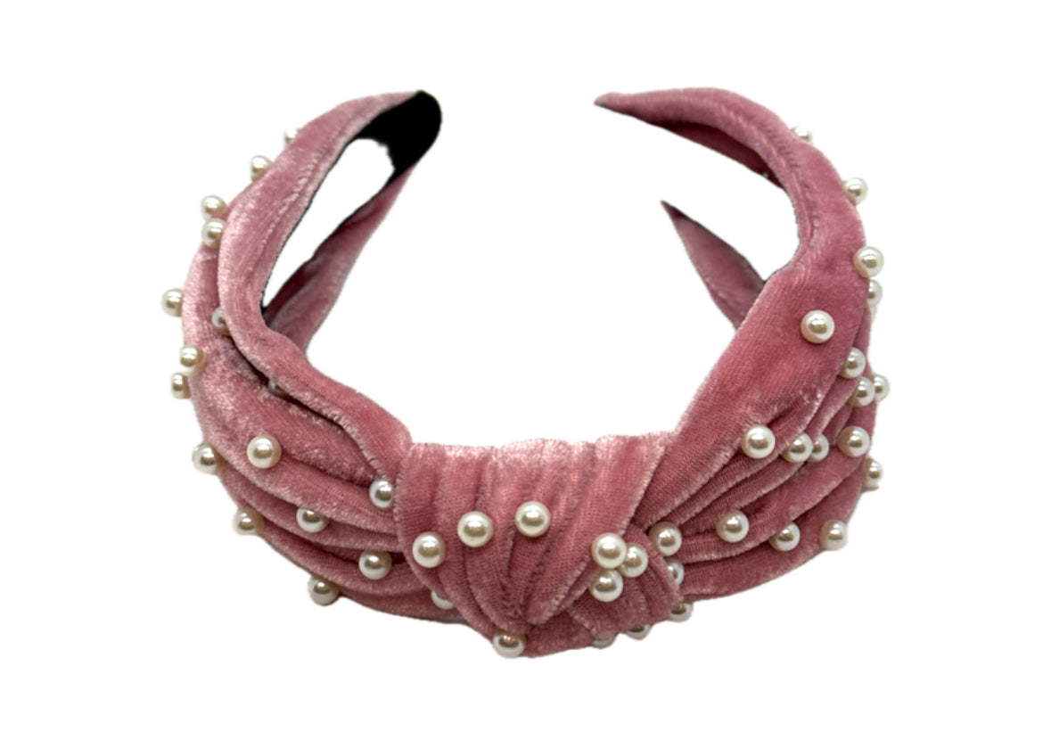 Pearl Velour Headband