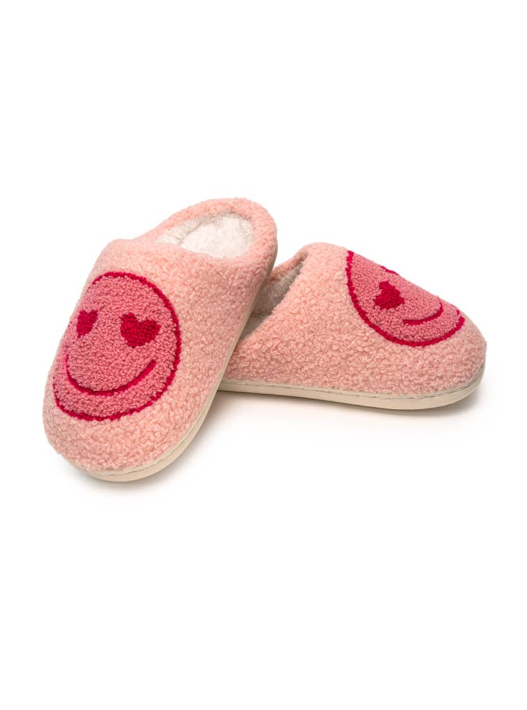 Smiley hearts girls slippers