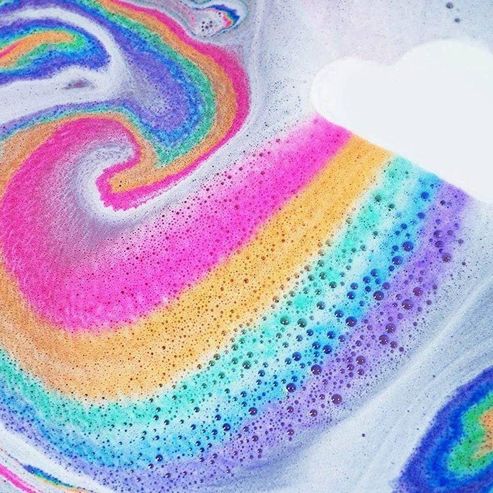 Rainbow Cloud Bath Bomb & Bubble Bath Gift Set