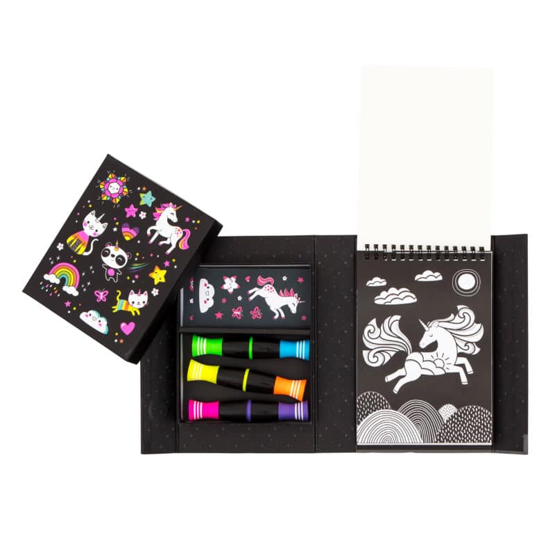 Unicorn & Friends Neon Coloring Set