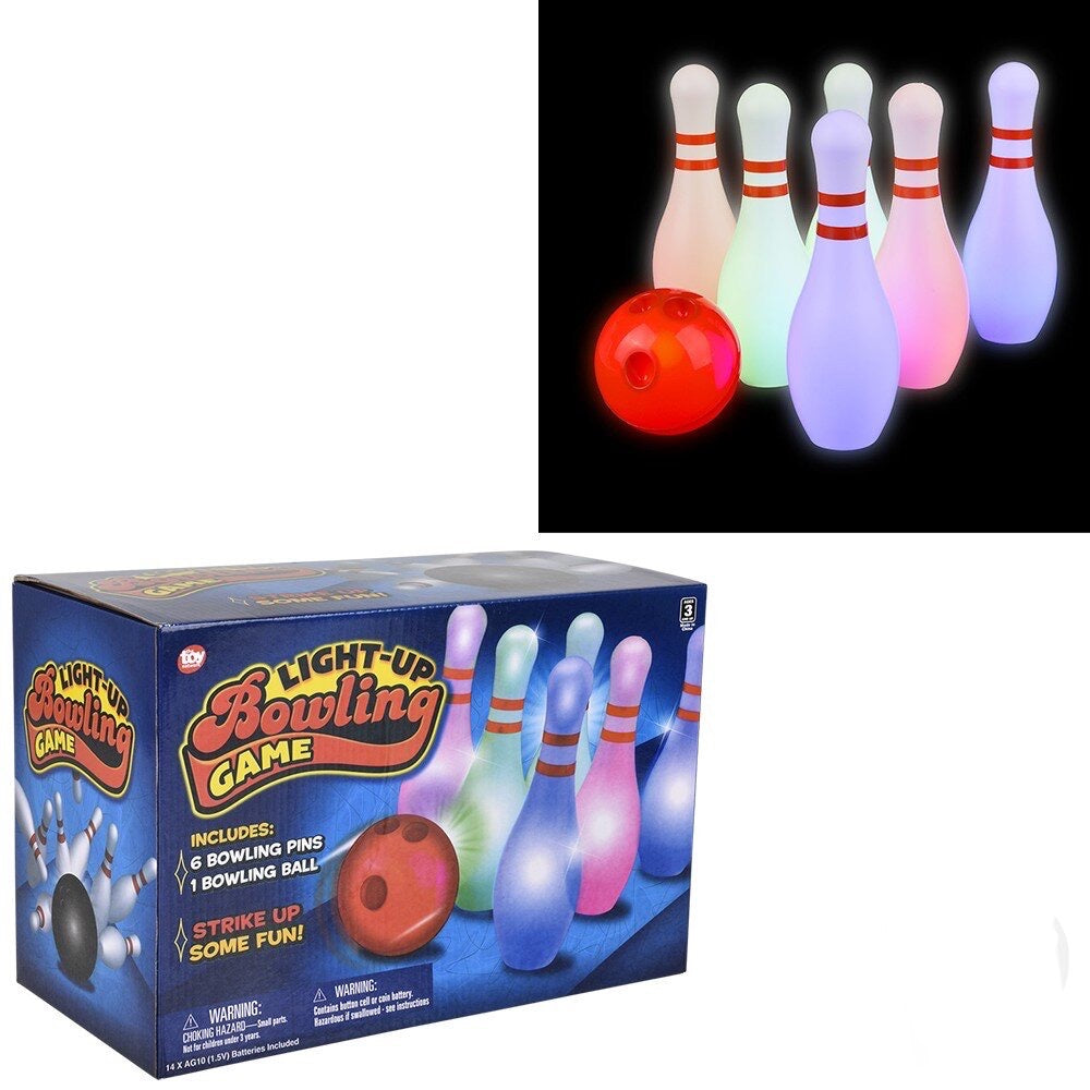 Light up bowling set