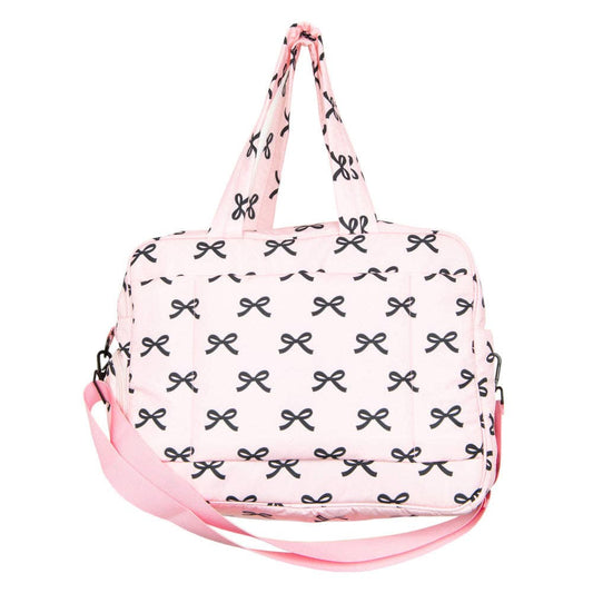 Pink Mini Bows Duffel Weekender