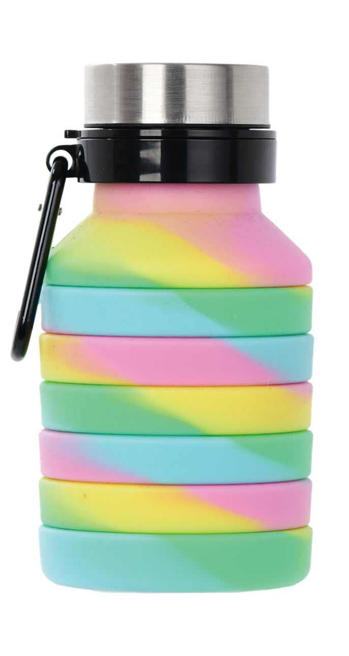 Tie dye collapsible water bottle