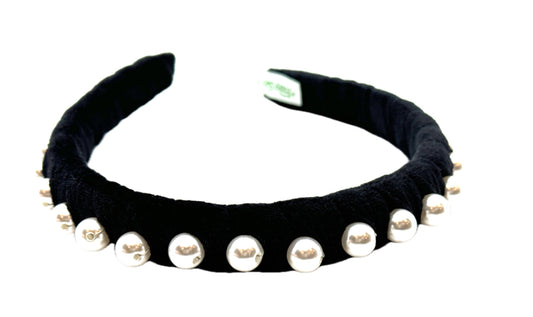 Velour Pearl Headband