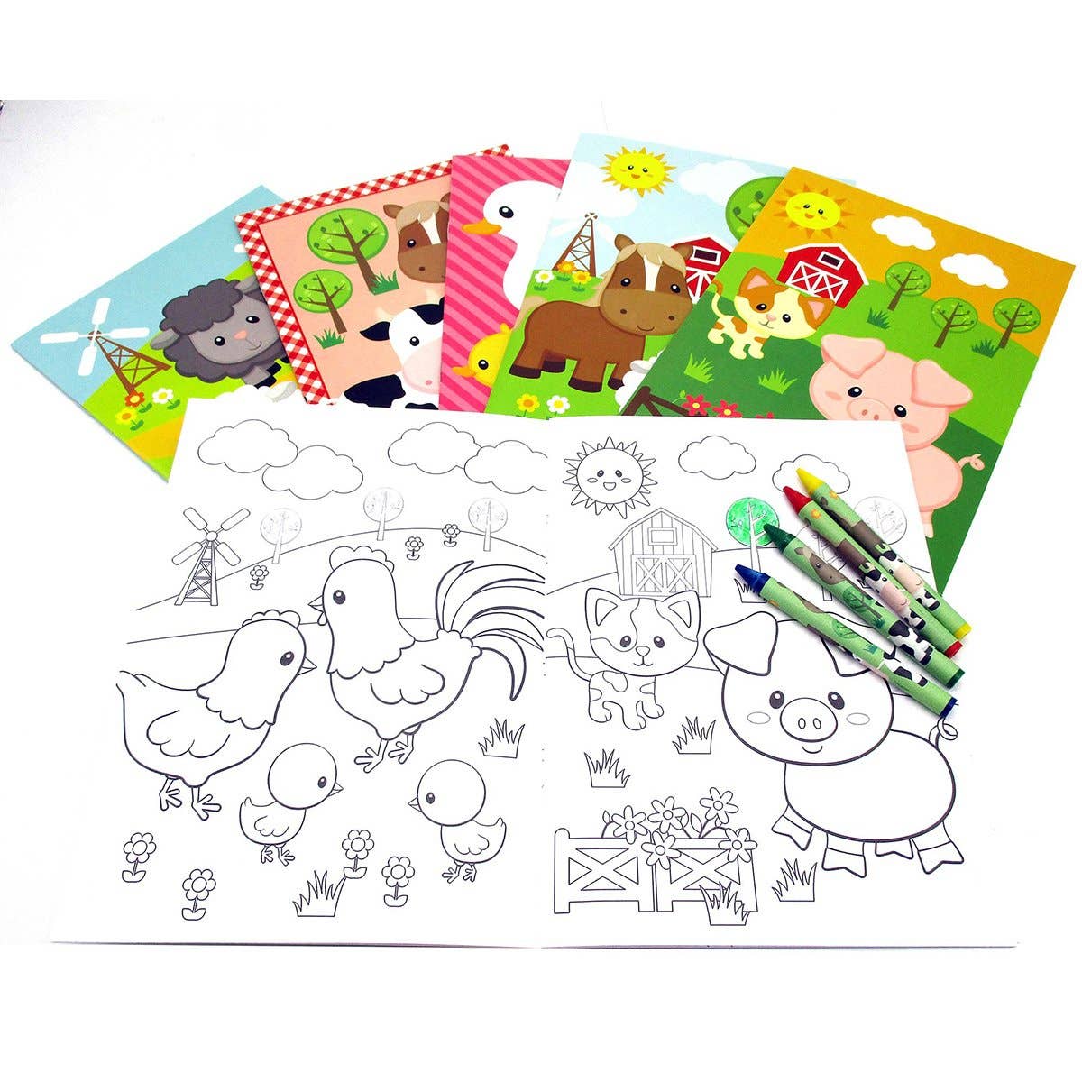Farm Animals Coloring Books