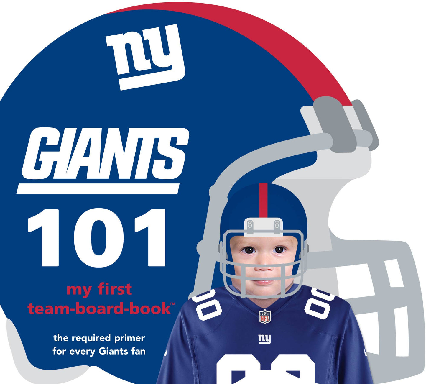 New York Giants Baby Board Book & Rally Paper Gift Set