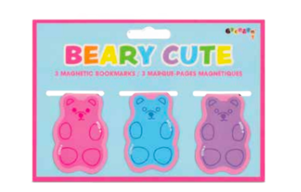 Beary Cute Magnetic Bookmarks