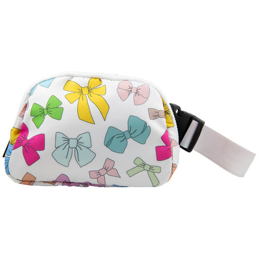 Multicolored Bows Coquett Belt Bag