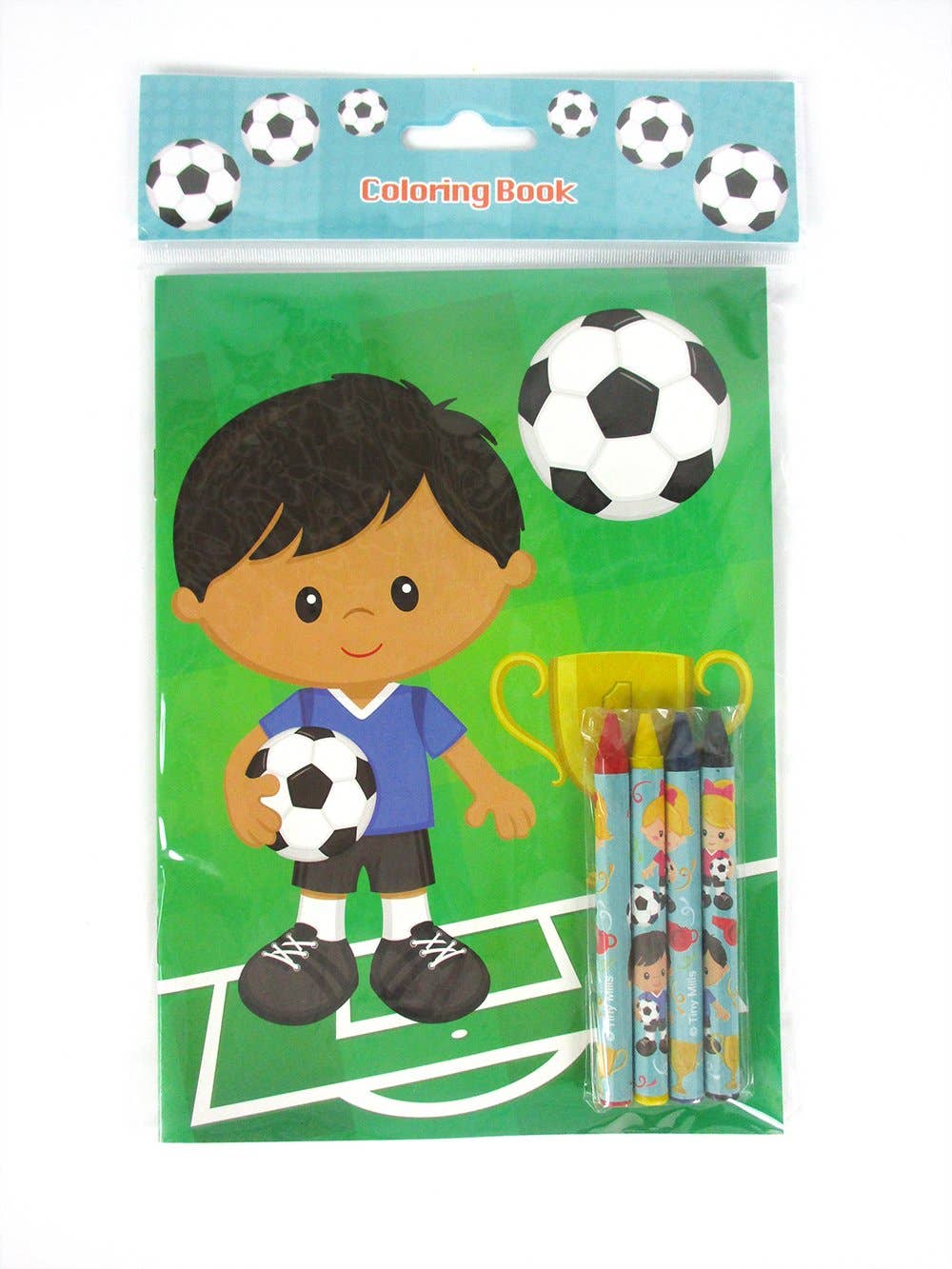 Soccer Coloring Books with Crayons