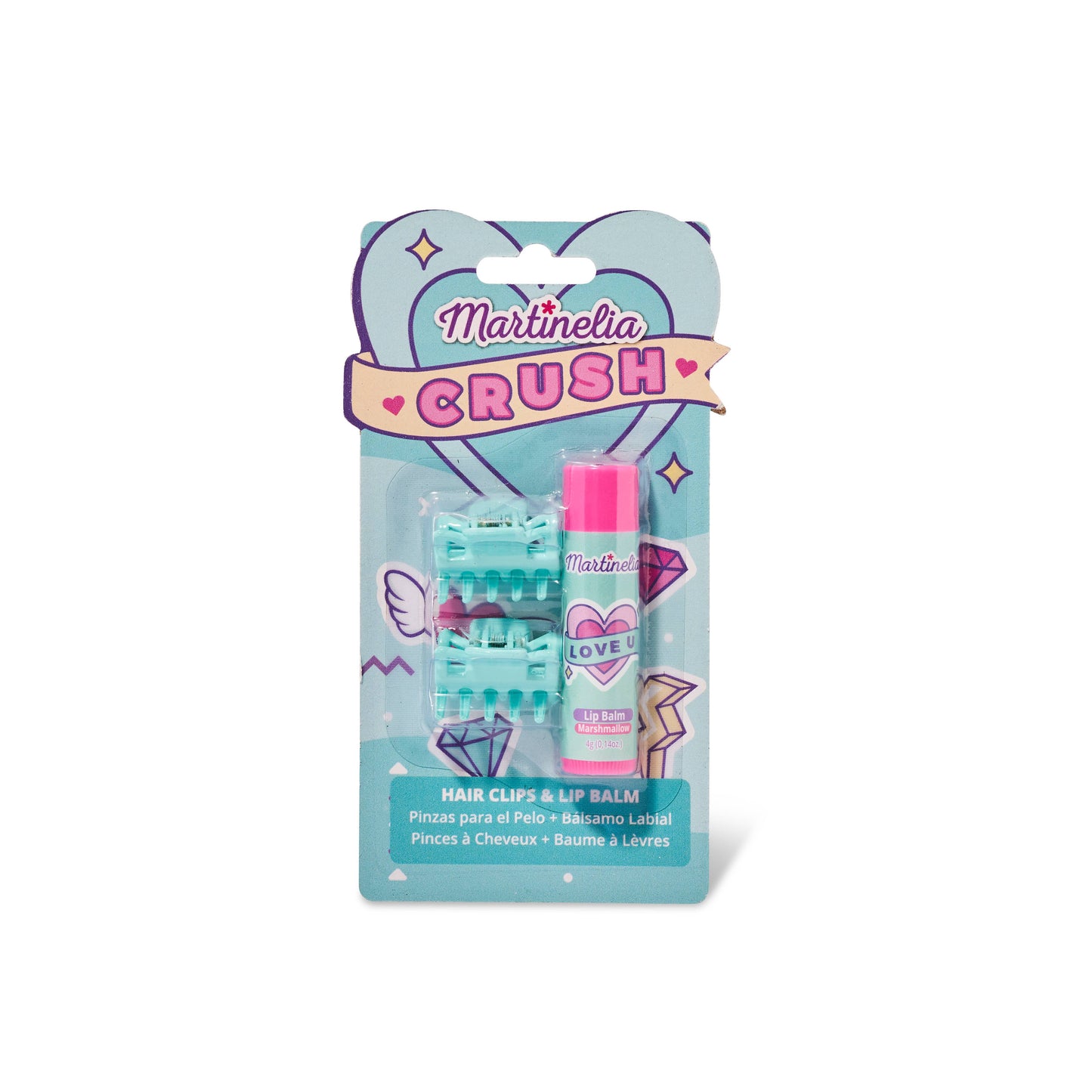 Crush Hair Clips & Lip Balm set