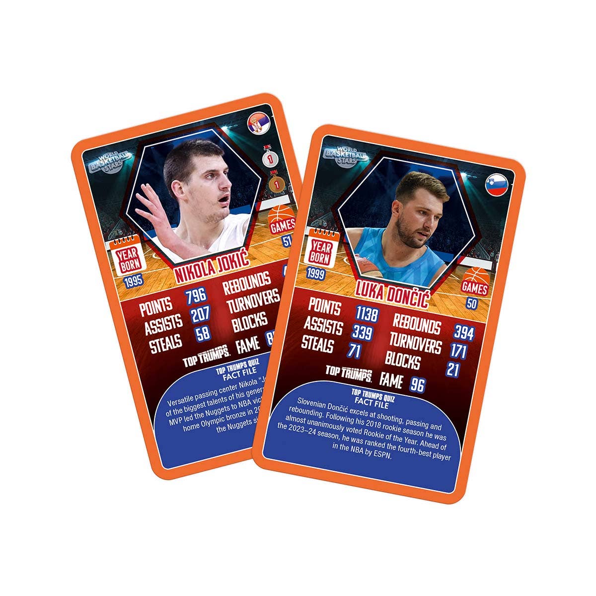 World Basketball Stars Top Trumps Card Game