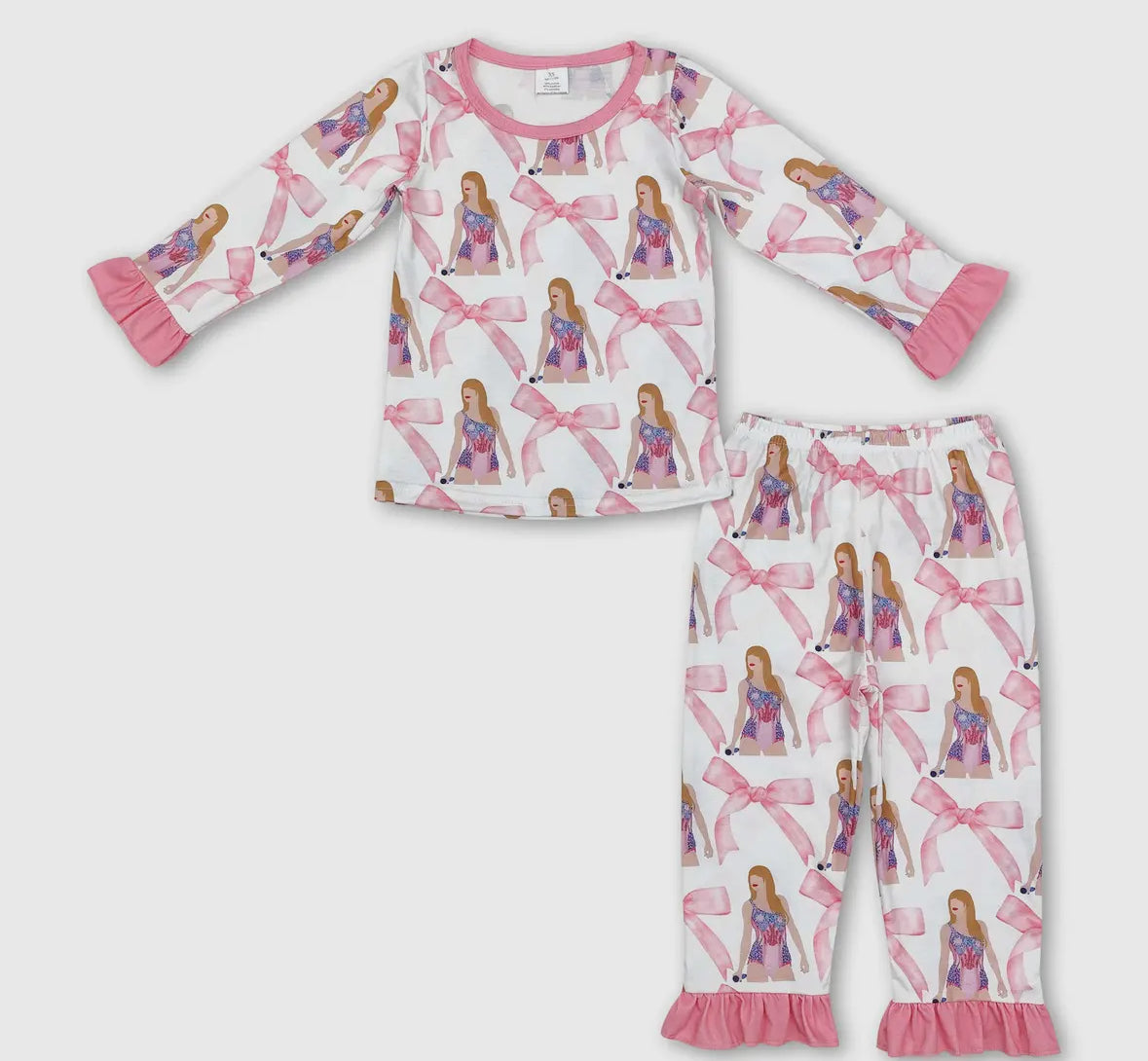 Ruffle Trim Taylor Swift PJ Set