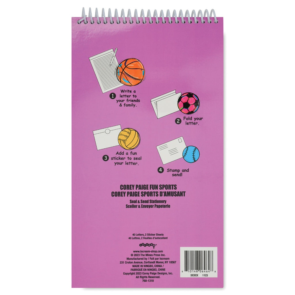 Corey Paige Fun Sports Seal & Send Stationery