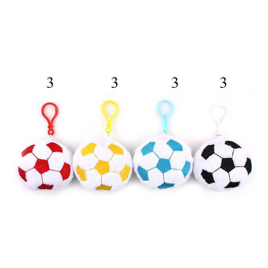 Soft Plush Soccer Ball Keychains