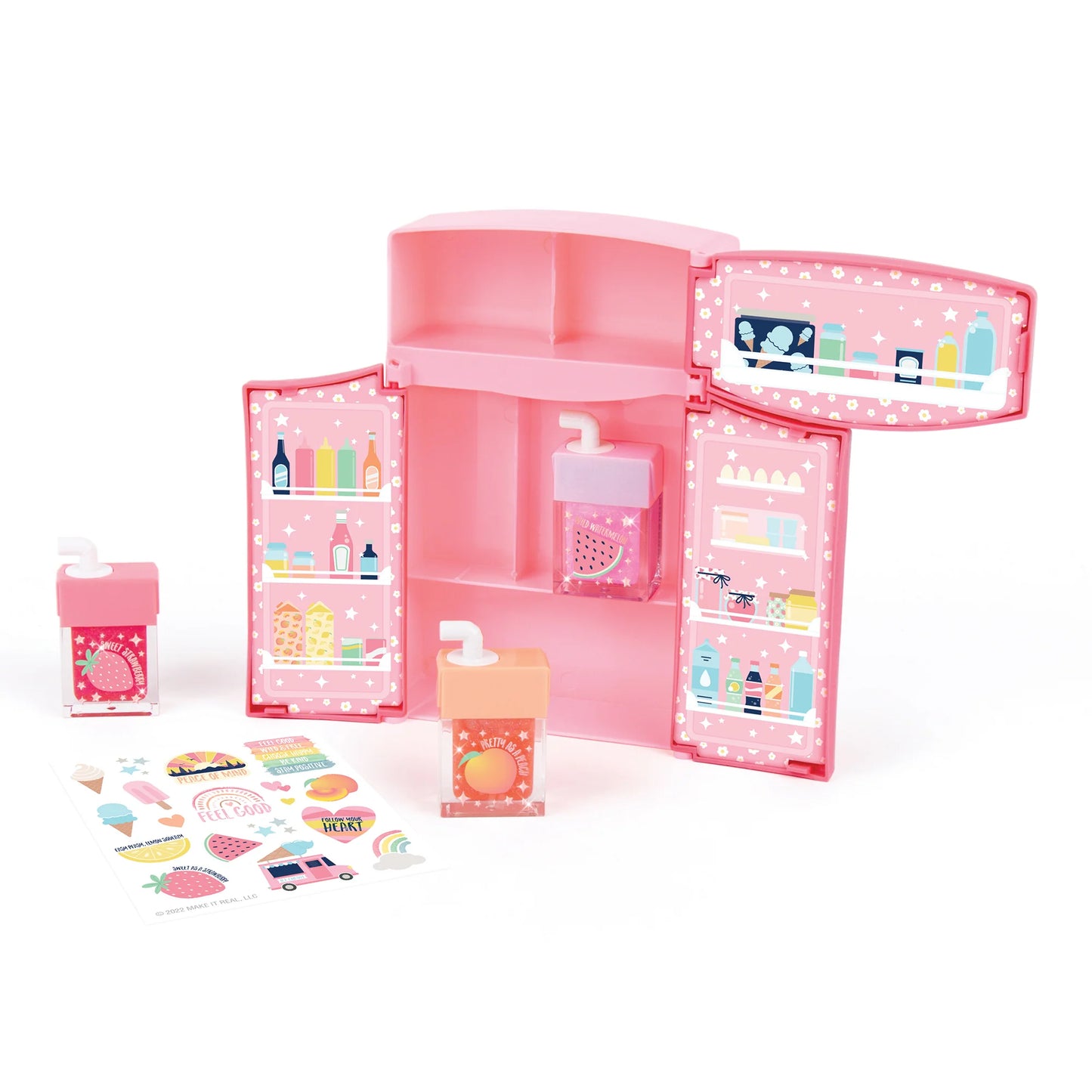 Mini Fridge Lip Gloss Set