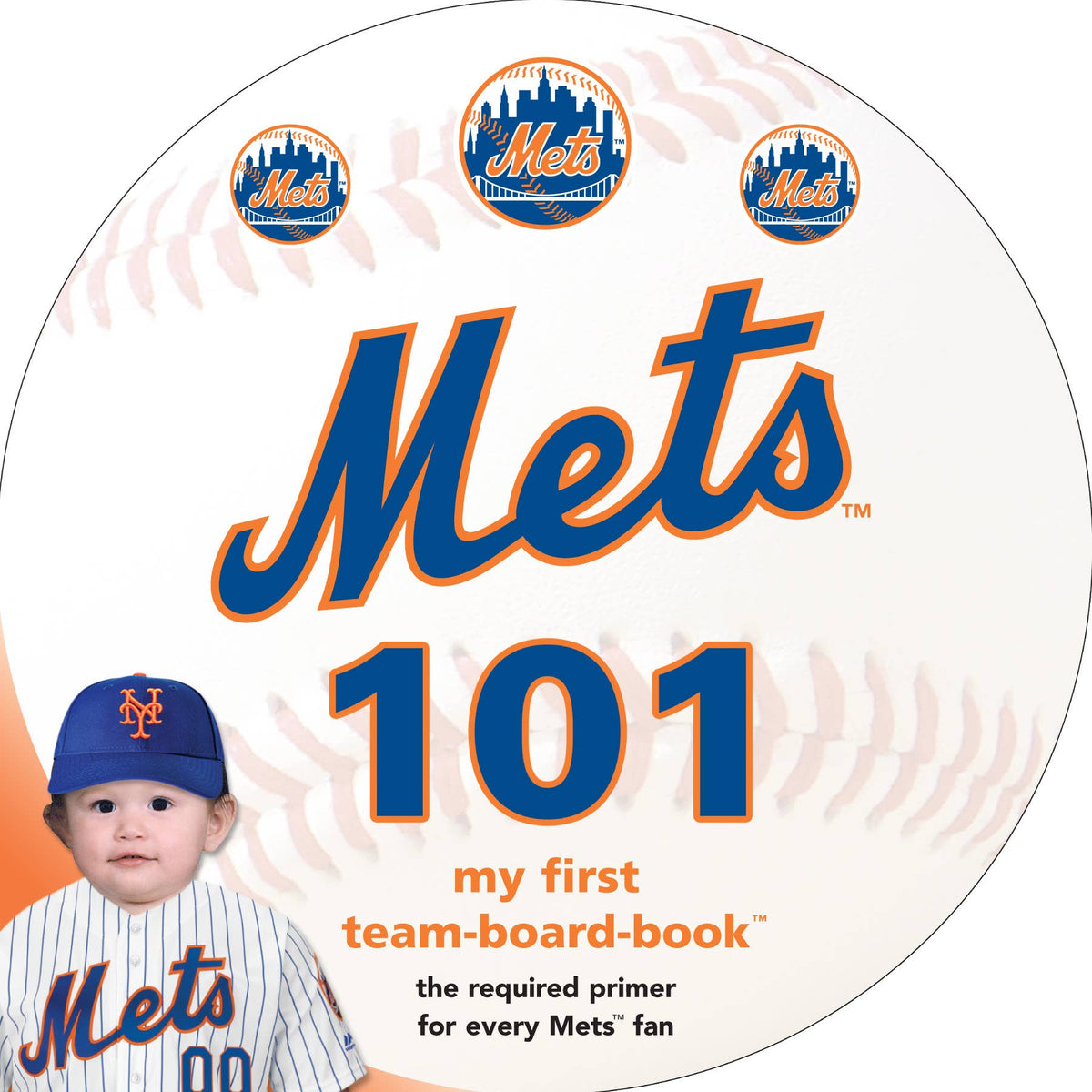 New York Mets Baby Board Book & Rally Paper Gift Set