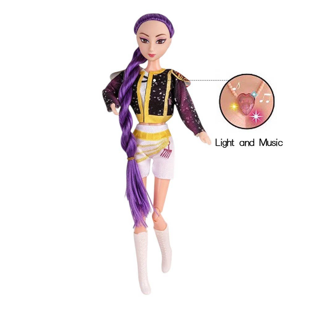 Light Up Kpop Demon Hunters Character Doll with Guitar