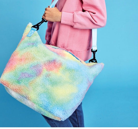 Rainbow Sherpa Overnight Bag