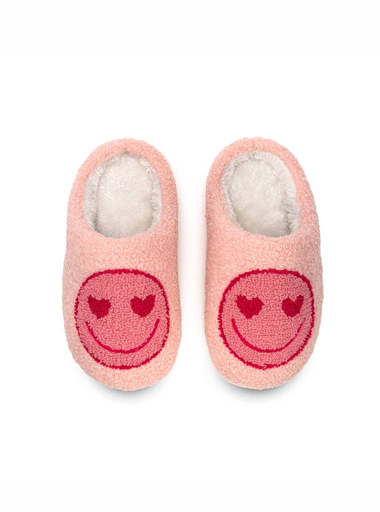 Smiley hearts girls slippers