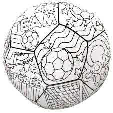 Soccer color me plush