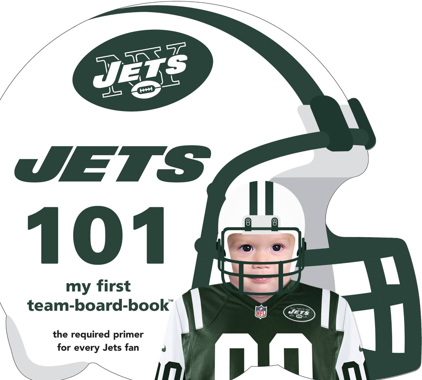 New York Jets Baby Board Book & Rally Paper Gift Set