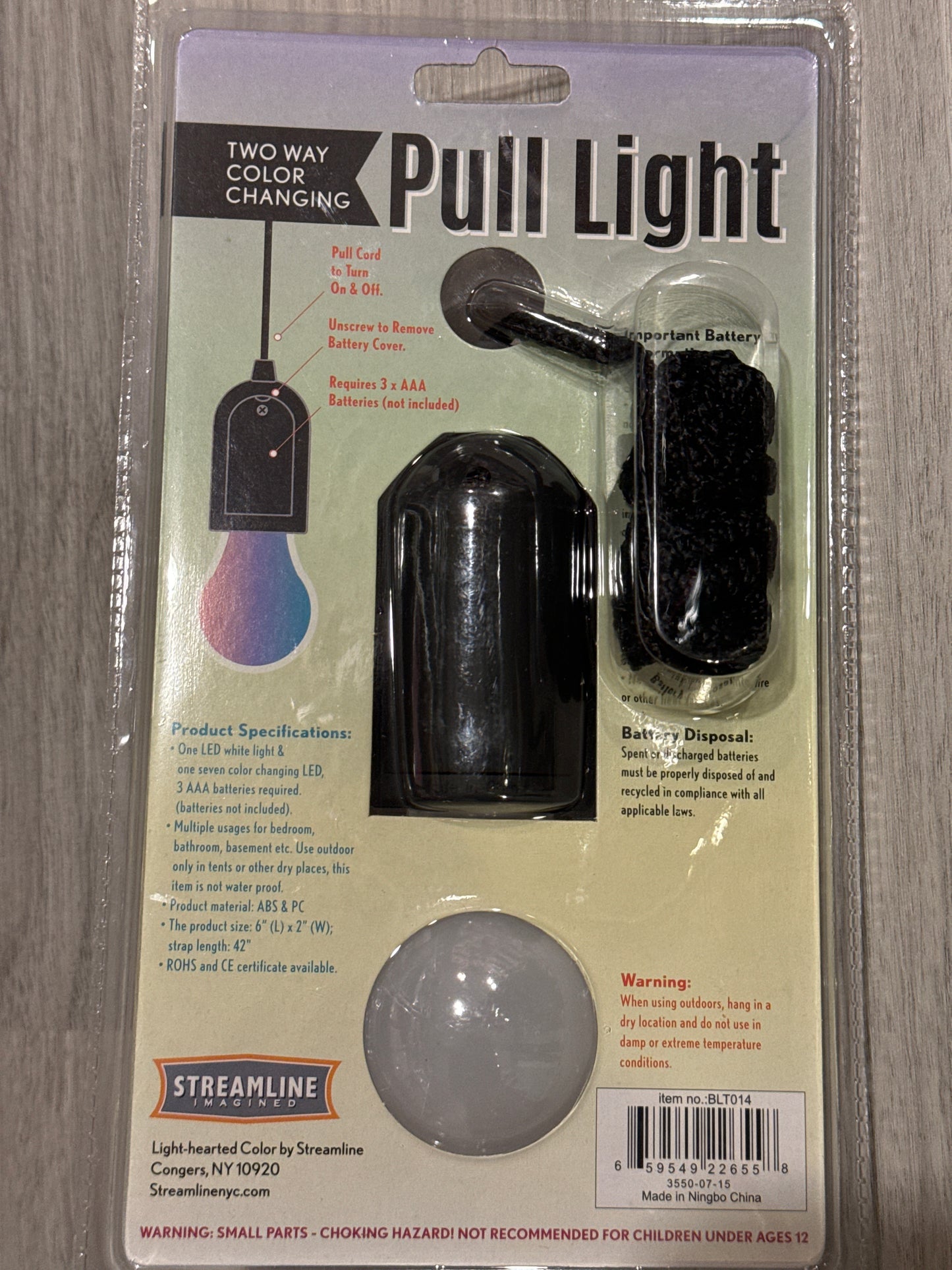 Two-Way Pull Cord Light