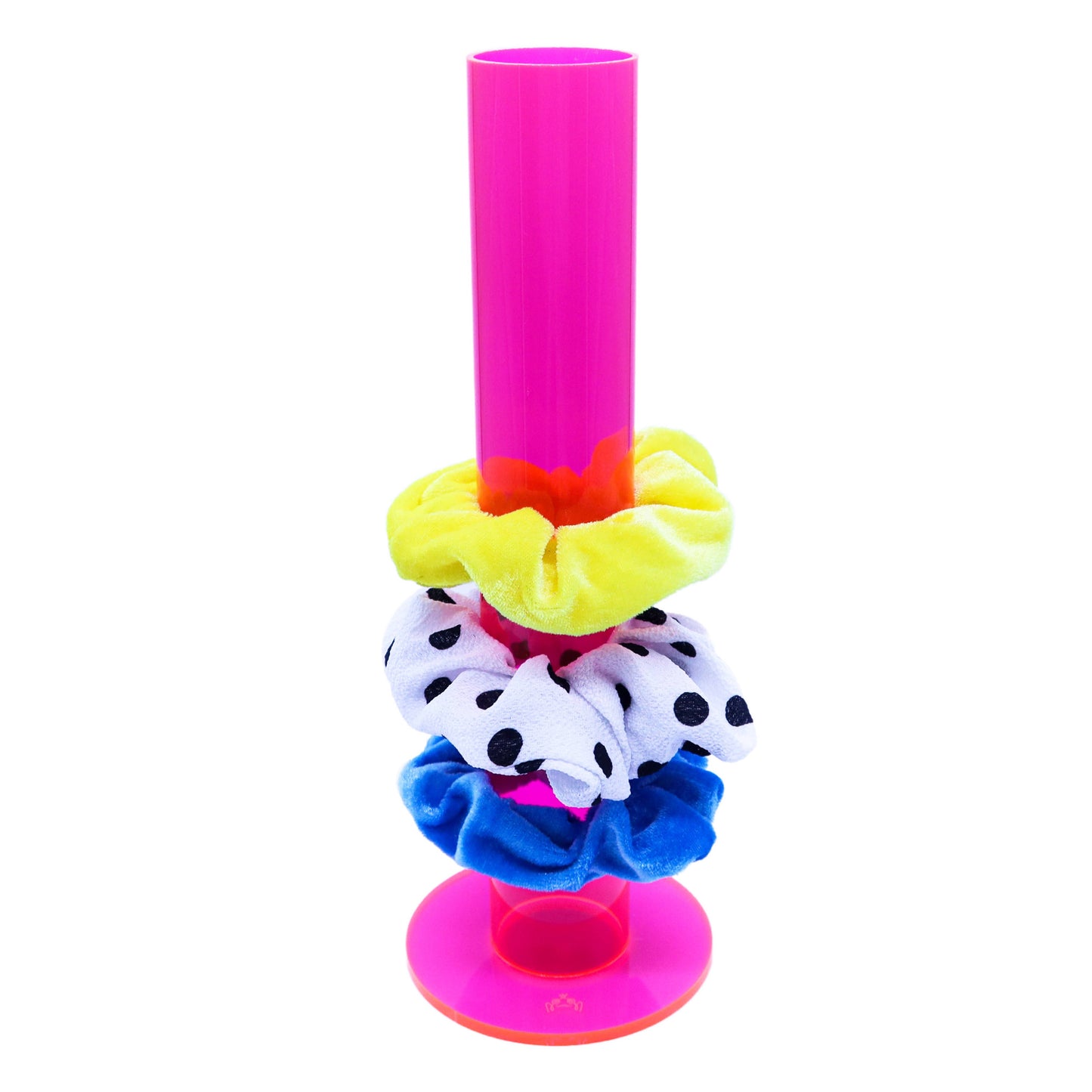 Scrunchie Holder Stand: Neon Pink