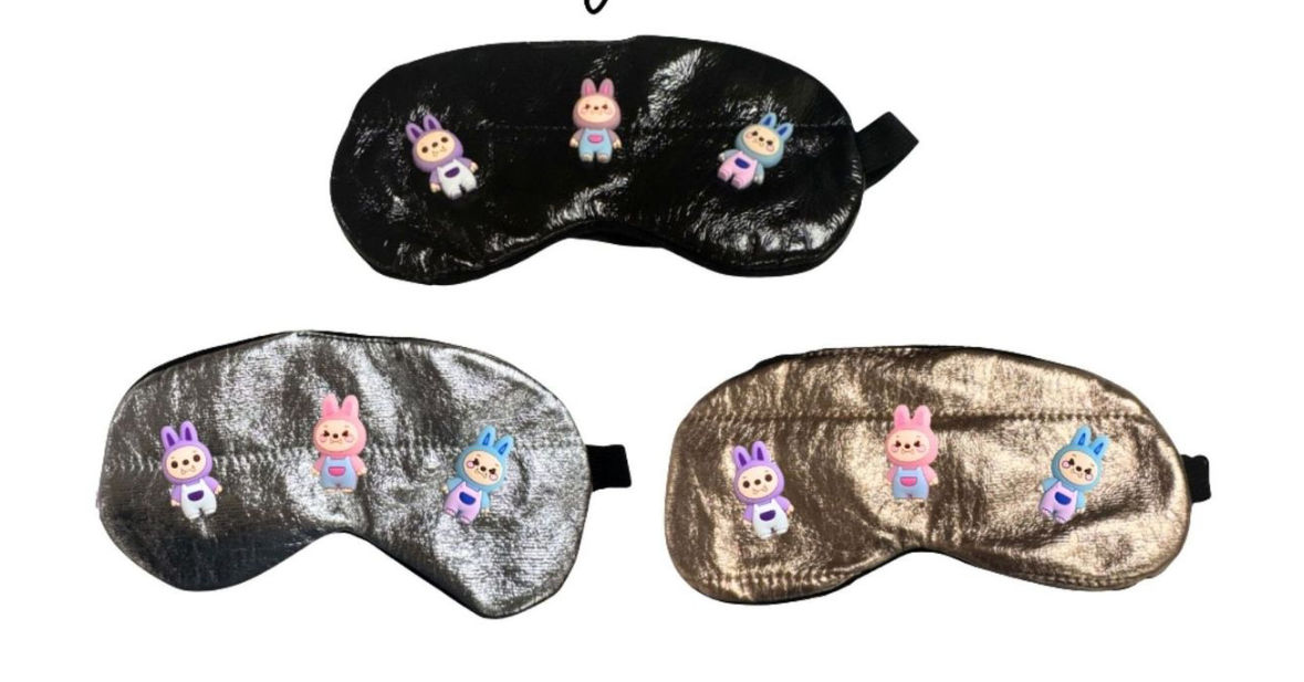 Bari Lynn Metallic Labubu Sleep Mask