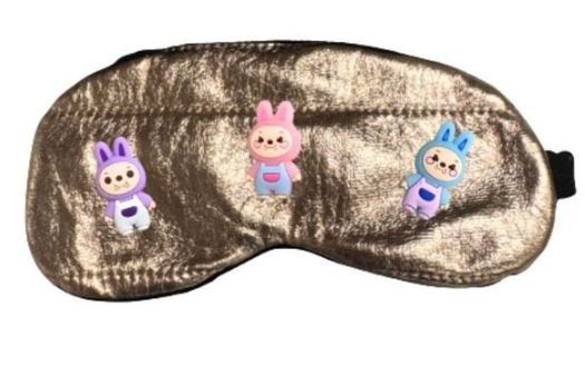 Bari Lynn Metallic Labubu Sleep Mask