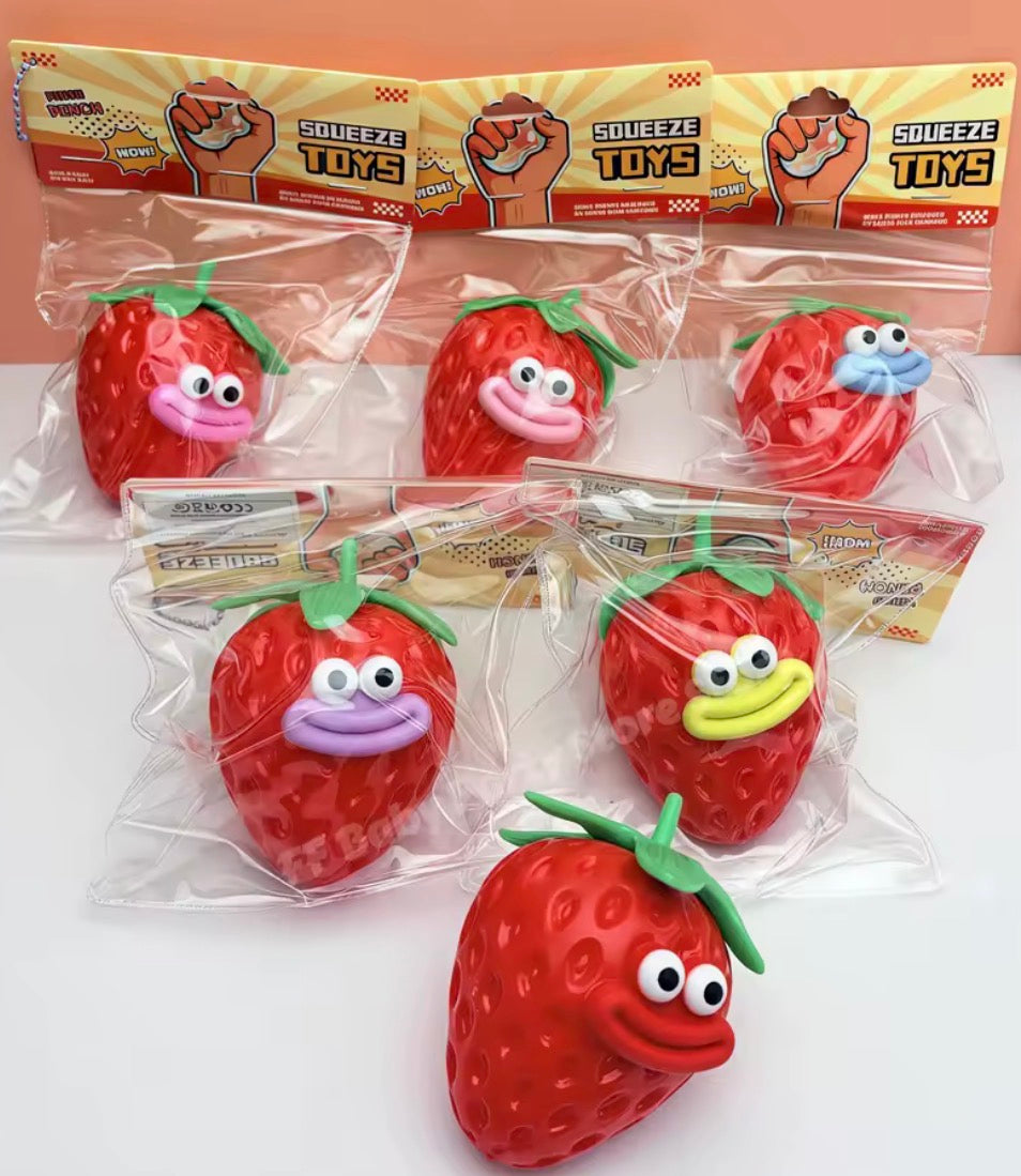 Strawberry Face Squish
