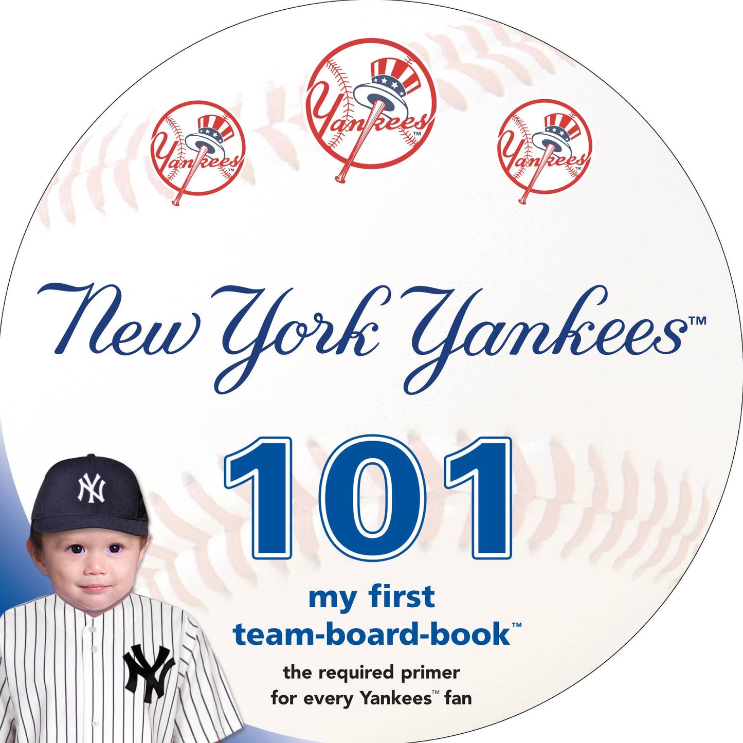 NY Yankees Board Book & Rally Paper Baby Gift Set