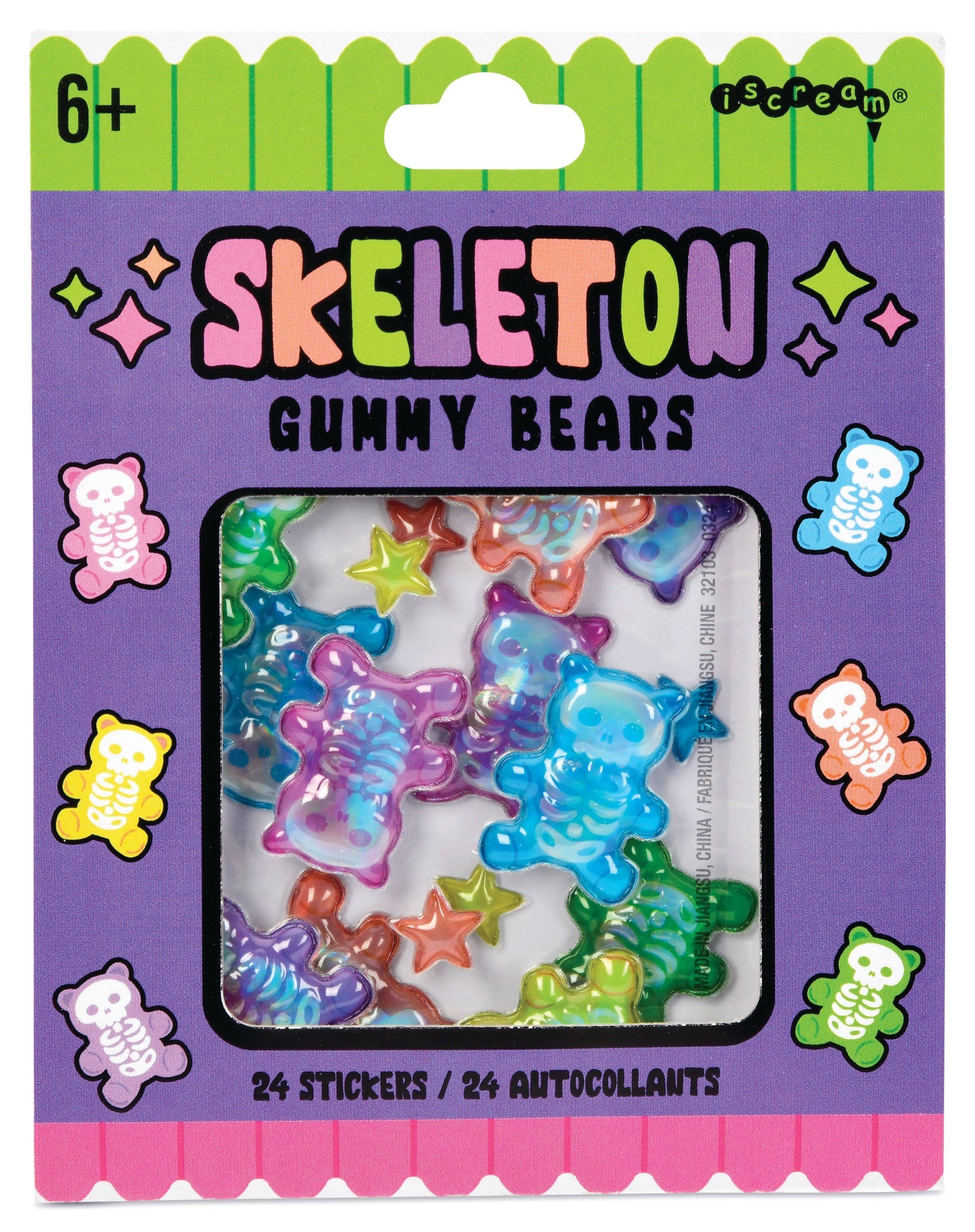 Skeleton Gummy Bear Sticker