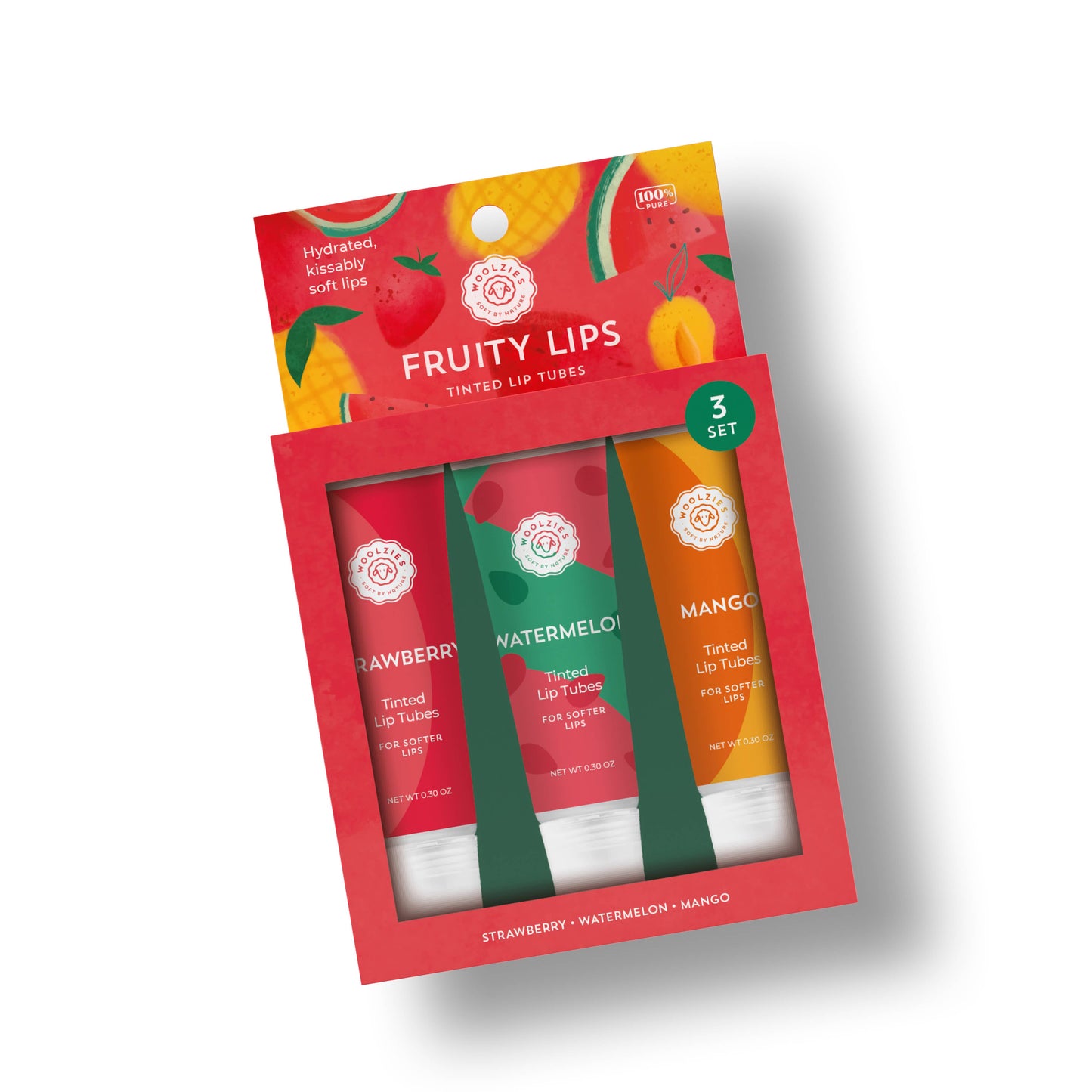 Fruity Lips Tinted Lip Tube Set of 3