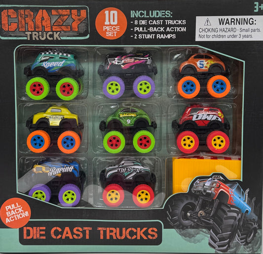 Crazy Trucks Die Cast Trucks Gift Set