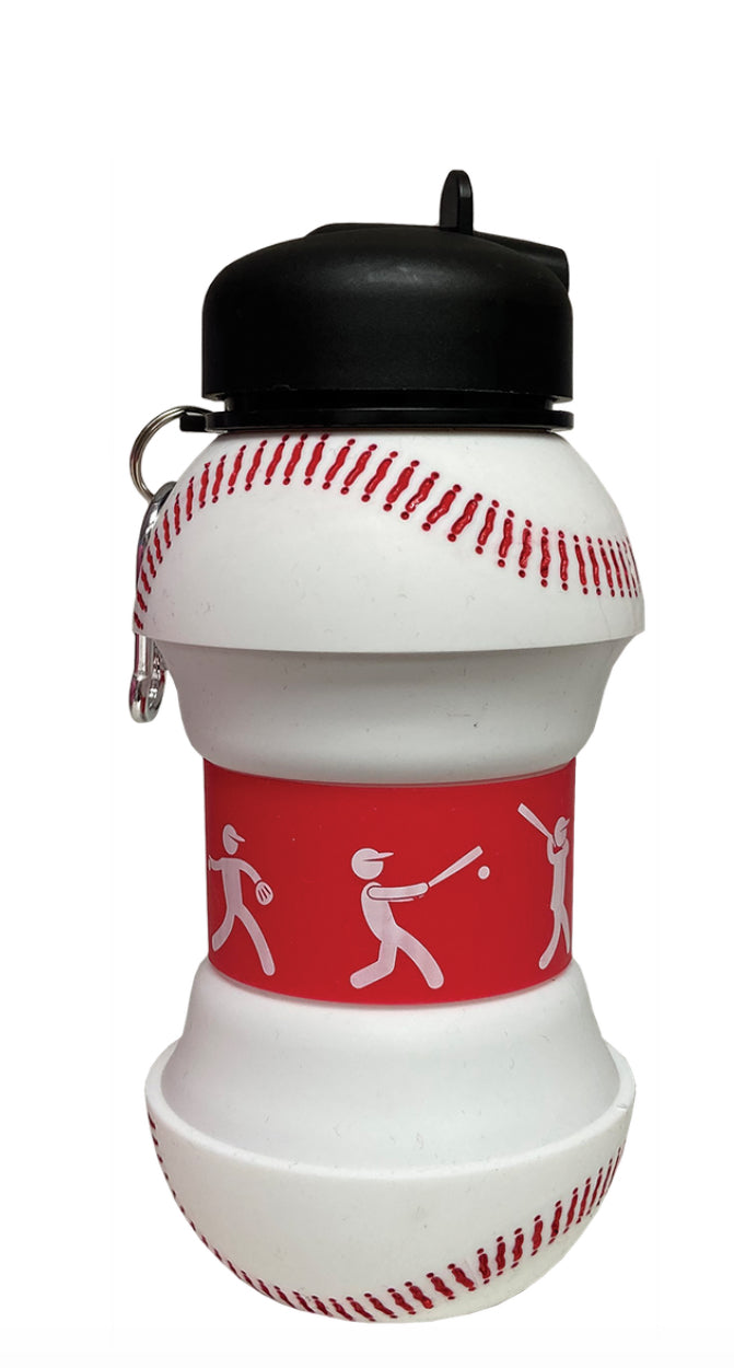 Baseball Collapsible Water Bottle