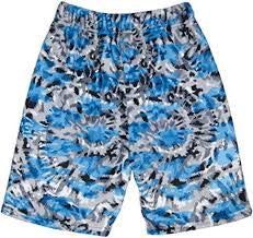 Blue Tie Dye Shorts