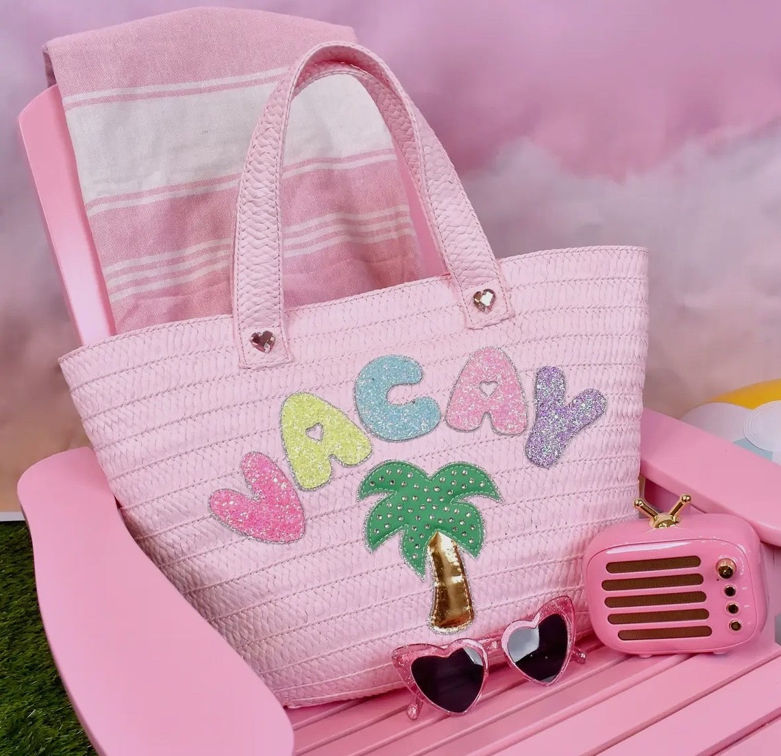 Vacay Straw Tote Bag